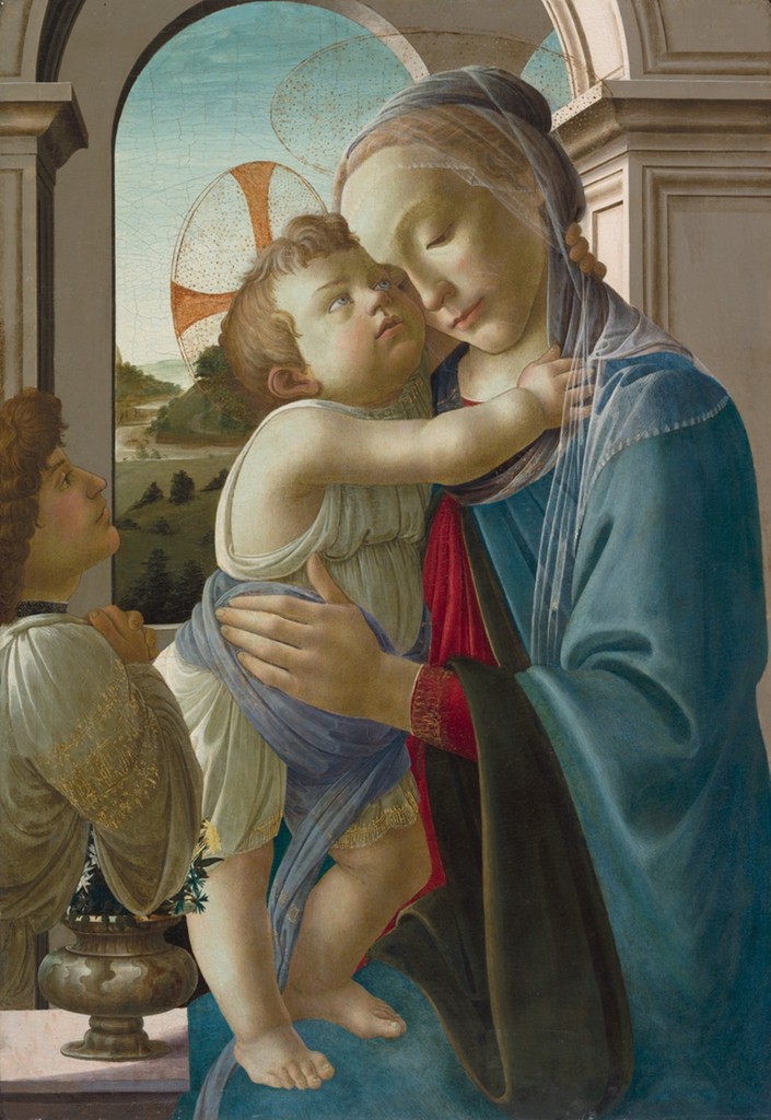 Madonna and Child with Angel (after Botticelli)
