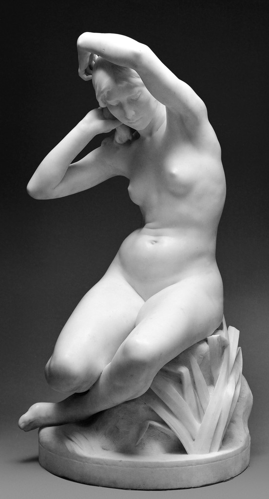 The Bather in Marble Stillness